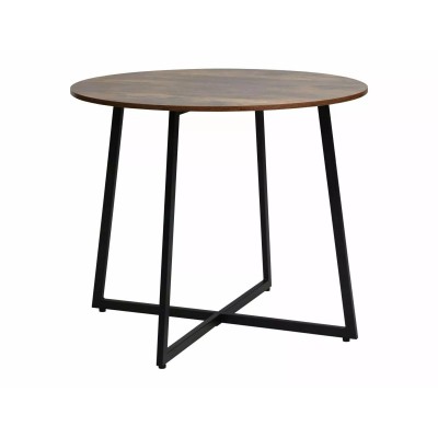 Стол обеденный SIGNAL LUNA рустикальный коричневый/черный 90